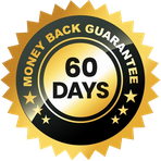 A 60-day money-back satisfaction seal from the Alpha Erec listing artwork