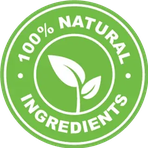 A natural ingredients leaf roundel shown in the Alpha Erec listing artwork