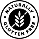 A naturally gluten free wheat seal shown in the Alpha Erec listing artwork